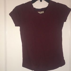 Deep red abercrombie shirt